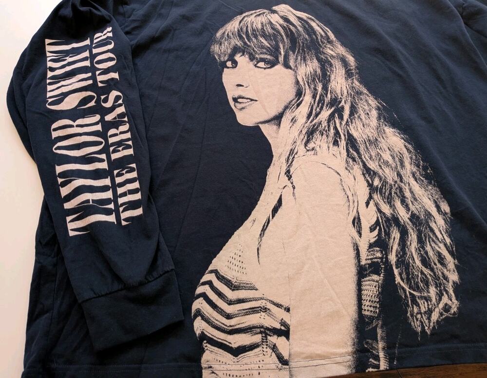 Official Taylor Swift The Eras Tour Dates Shirt Long Sleeve 2XL Concert Merch